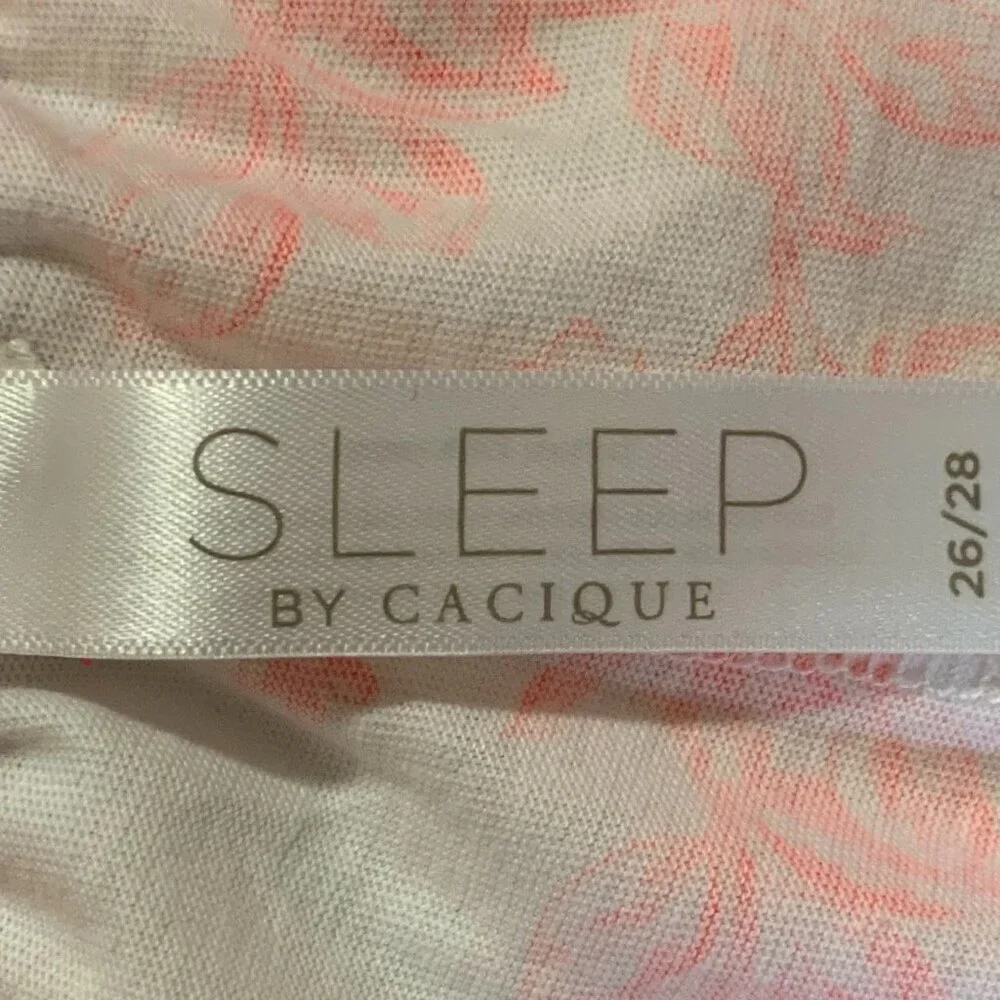 Sleep By Cacique Women's Cotton Floral High Rise Sleep Shorts SIze‎ 26/28
